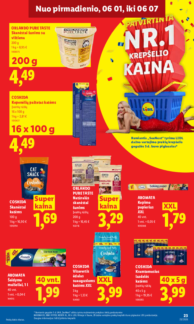 lidl - MAISTO PREKIŲ PASIŪLYMAI (2026-06-01 - 2026-06-07) - page: 23