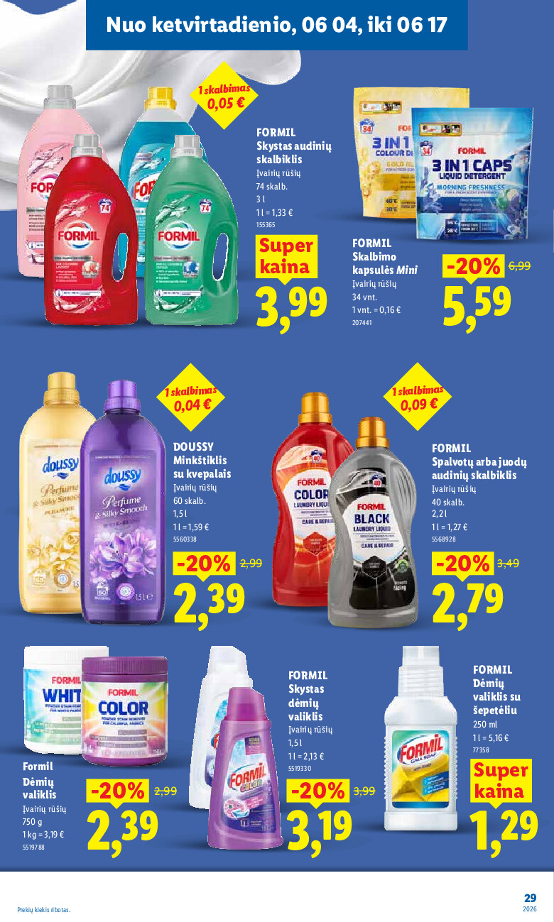 lidl - MAISTO PREKIŲ PASIŪLYMAI (2026-06-01 - 2026-06-07) - page: 29