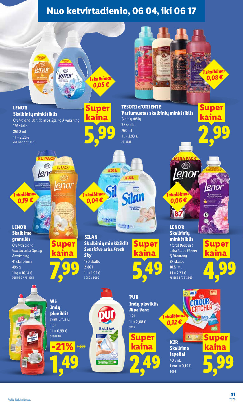 lidl - MAISTO PREKIŲ PASIŪLYMAI (2026-06-01 - 2026-06-07) - page: 31