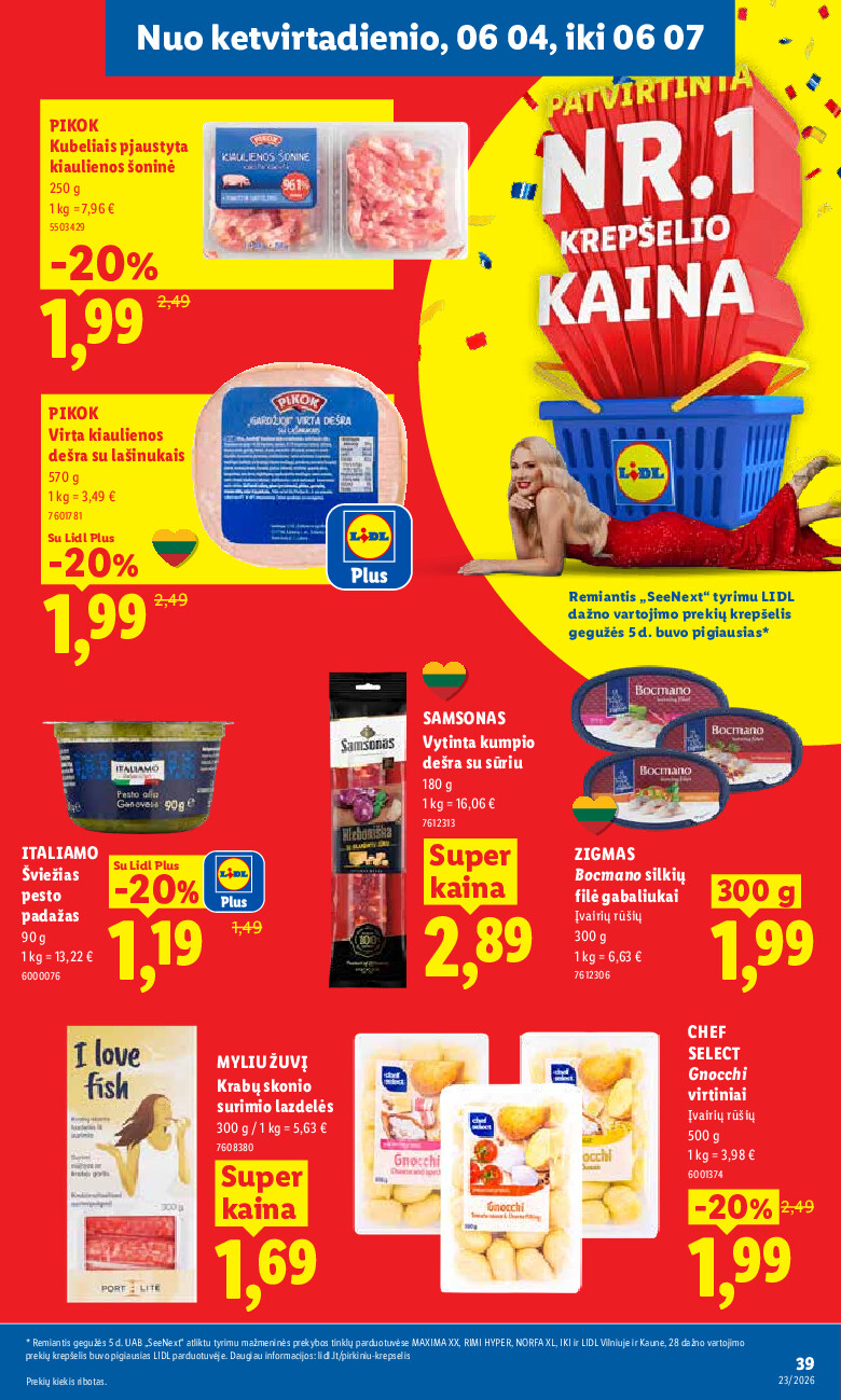 lidl - MAISTO PREKIŲ PASIŪLYMAI (2026-06-01 - 2026-06-07) - page: 39