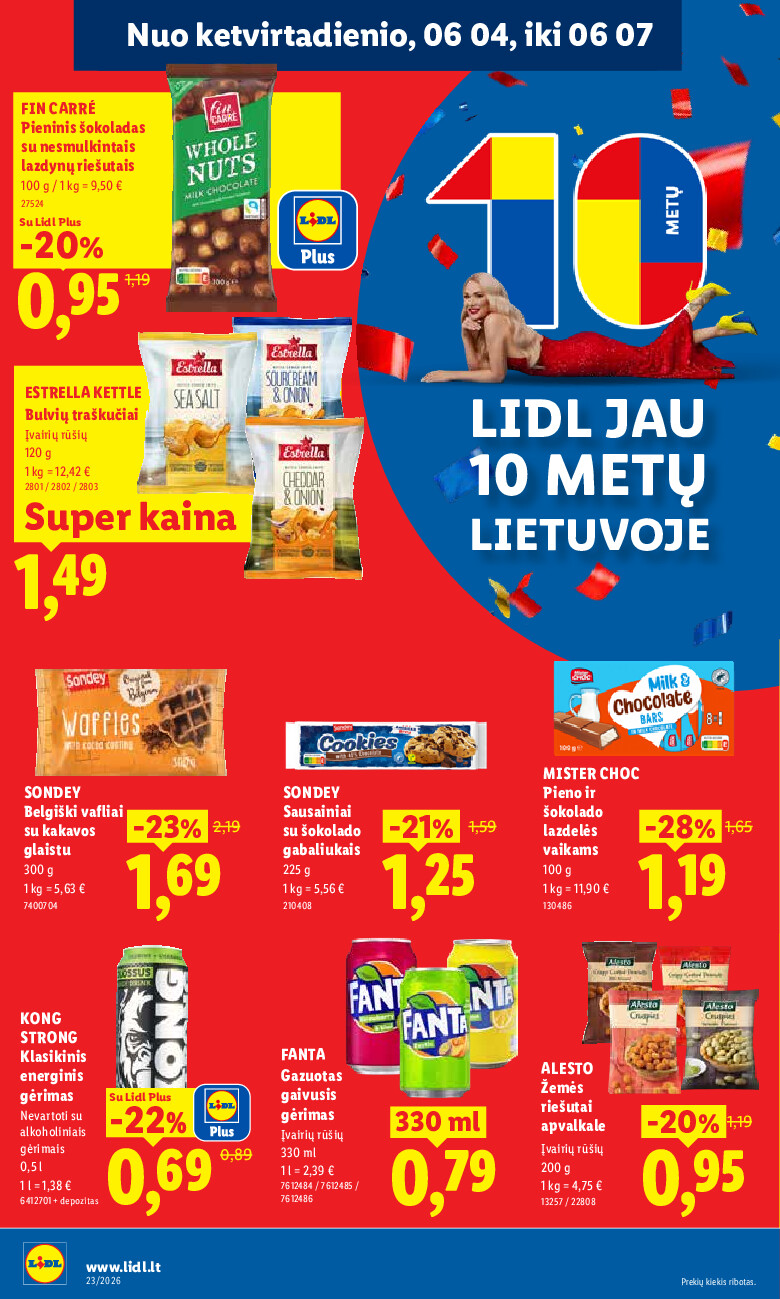 lidl - MAISTO PREKIŲ PASIŪLYMAI (2026-06-01 - 2026-06-07) - page: 40