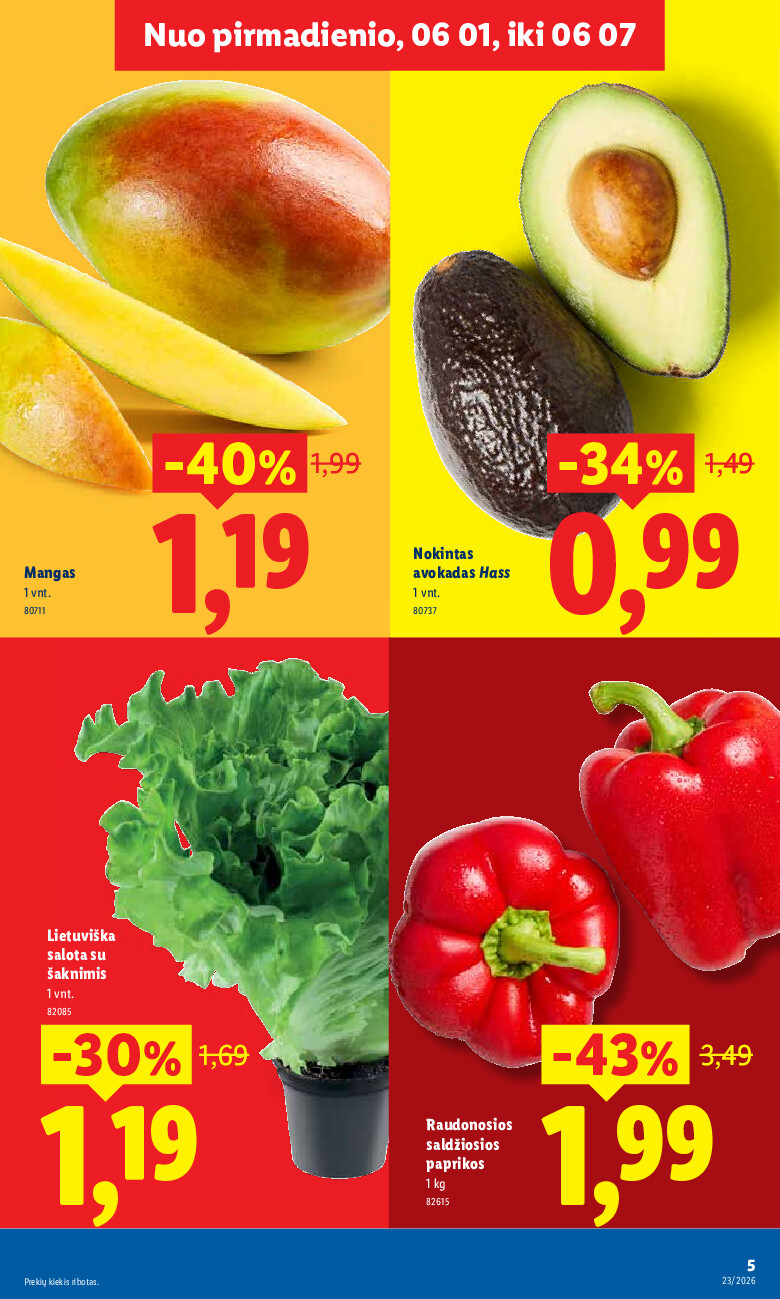 lidl - MAISTO PREKIŲ PASIŪLYMAI (2026-06-01 - 2026-06-07) - page: 5