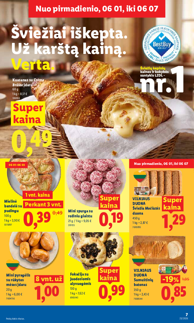 lidl - MAISTO PREKIŲ PASIŪLYMAI (2026-06-01 - 2026-06-07) - page: 7