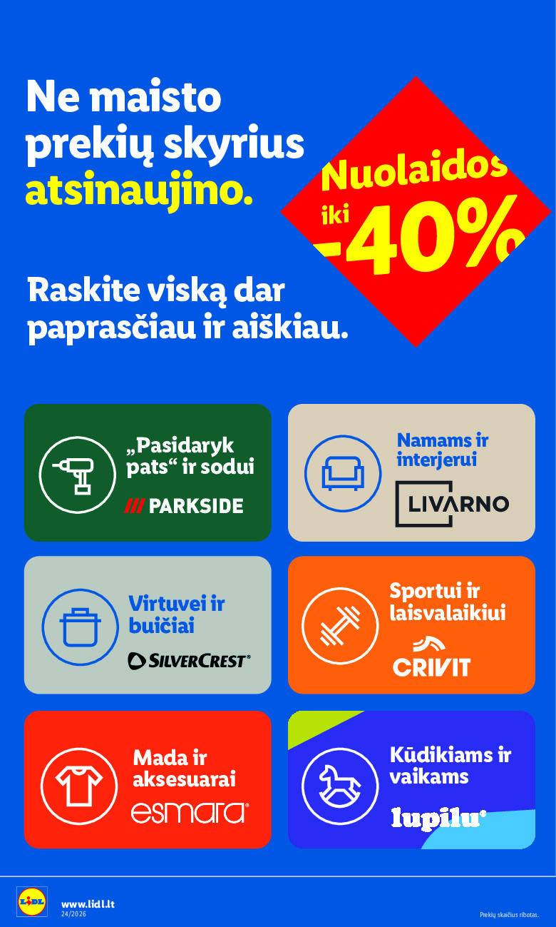lidl - NE MAISTO PREKIŲ PASIŪLYMAI (2026-06-08 - 2026-06-14) - page: 2