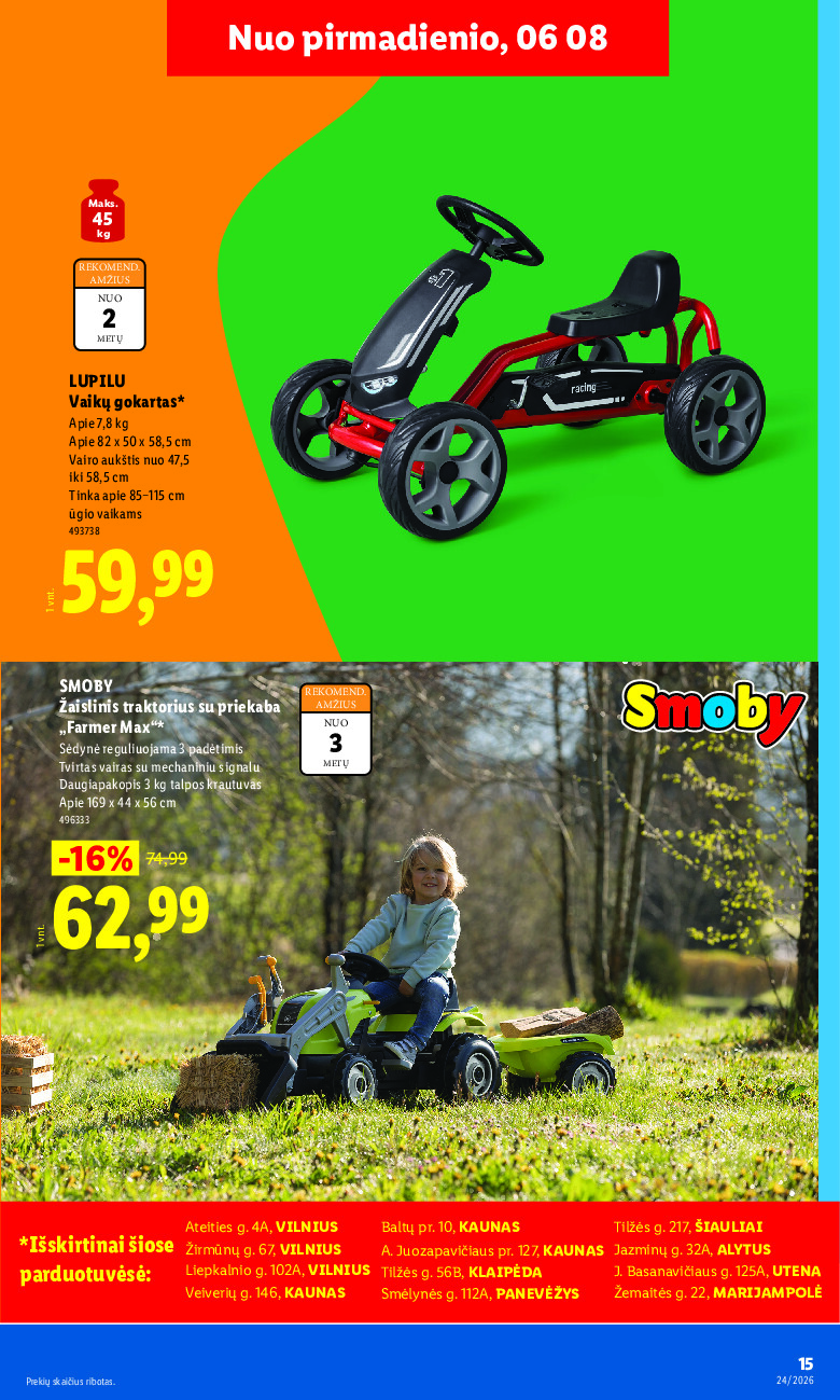 lidl - NE MAISTO PREKIŲ PASIŪLYMAI (2026-06-08 - 2026-06-14) - page: 15