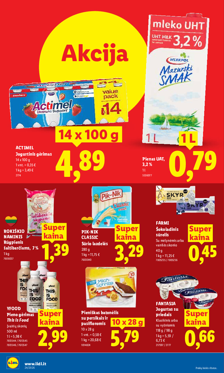 lidl - MAISTO PREKIŲ PASIŪLYMAI (2026-06-08 - 2026-06-14) - page: 12