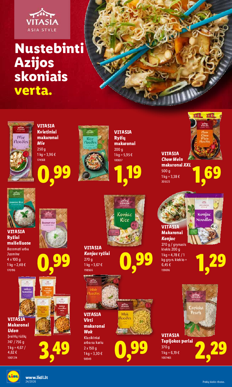 lidl - MAISTO PREKIŲ PASIŪLYMAI (2026-06-08 - 2026-06-14) - page: 26