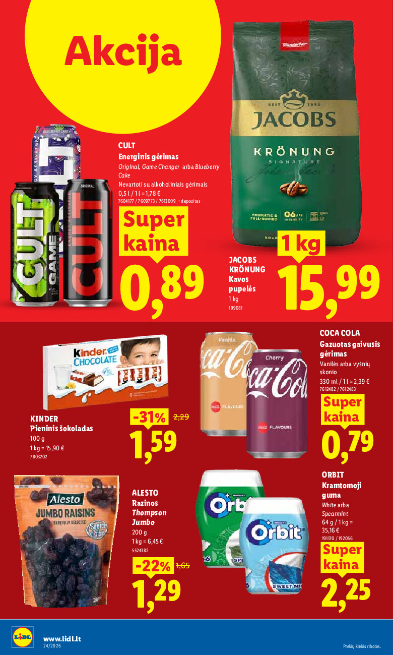 lidl - MAISTO PREKIŲ PASIŪLYMAI (2026-06-08 - 2026-06-14) - page: 28