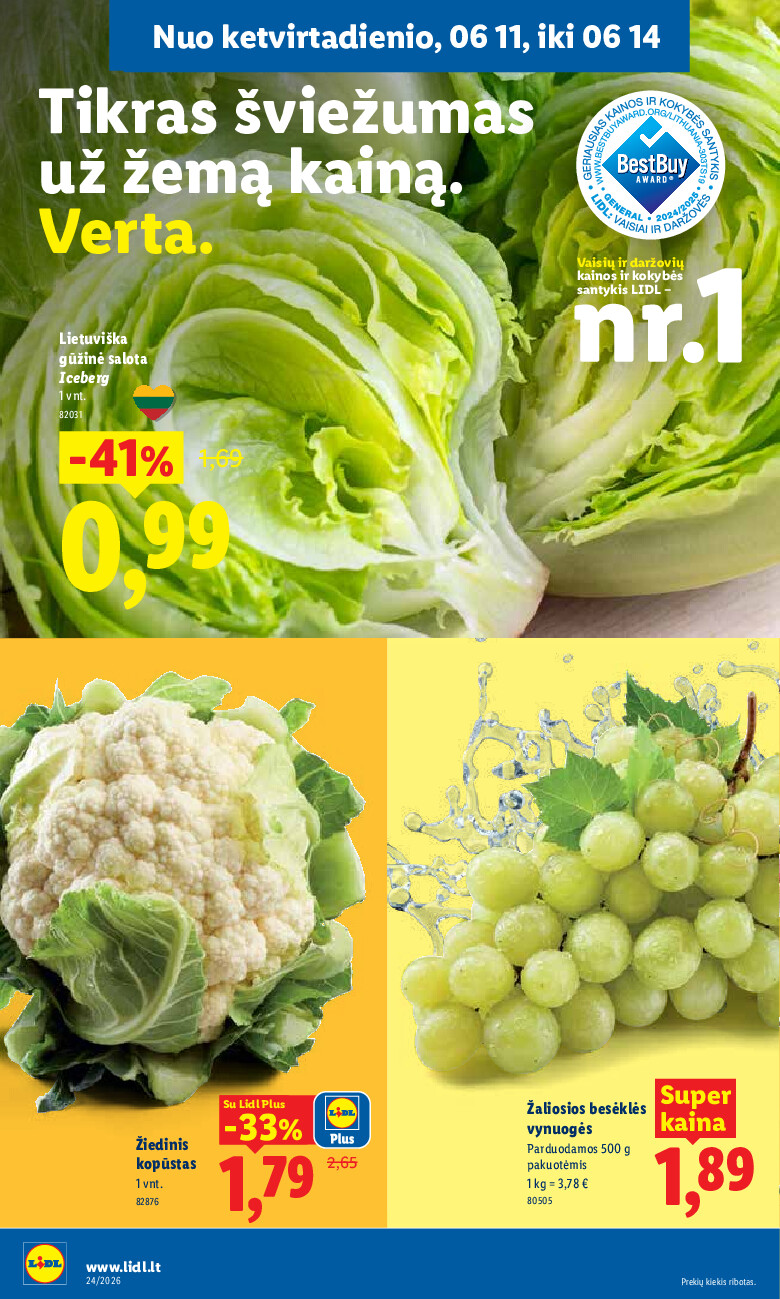 lidl - MAISTO PREKIŲ PASIŪLYMAI (2026-06-08 - 2026-06-14) - page: 34