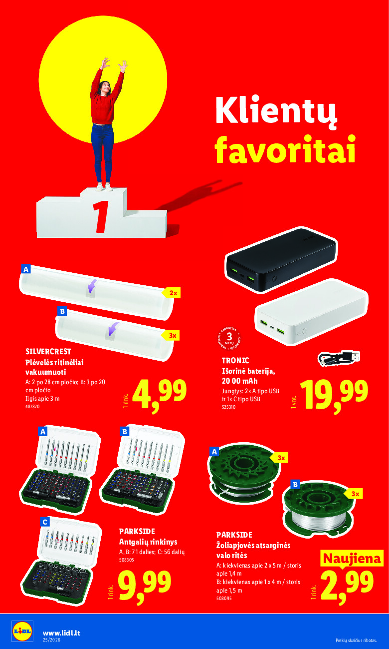 lidl - NE MAISTO PREKIŲ PASIŪLYMAI (2026-06-15 - 2026-06-21) - page: 16