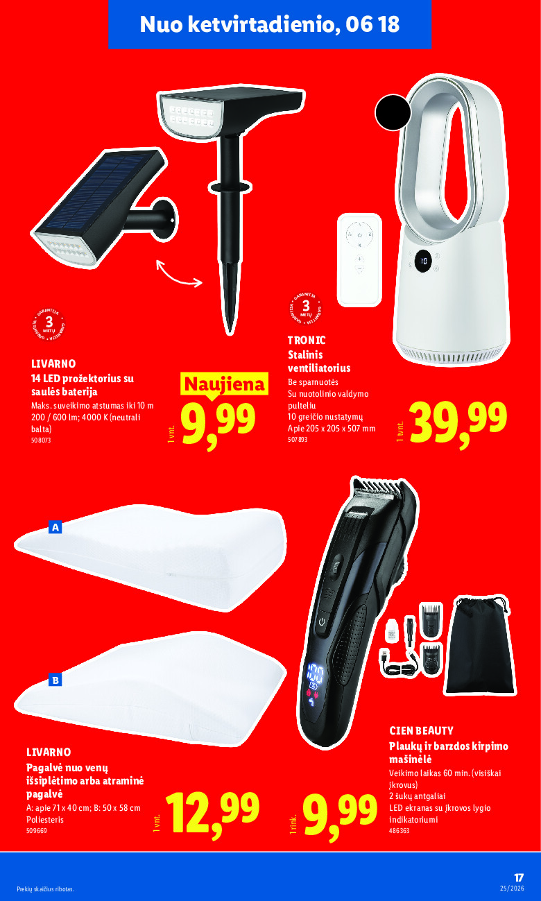 lidl - NE MAISTO PREKIŲ PASIŪLYMAI (2026-06-15 - 2026-06-21) - page: 17