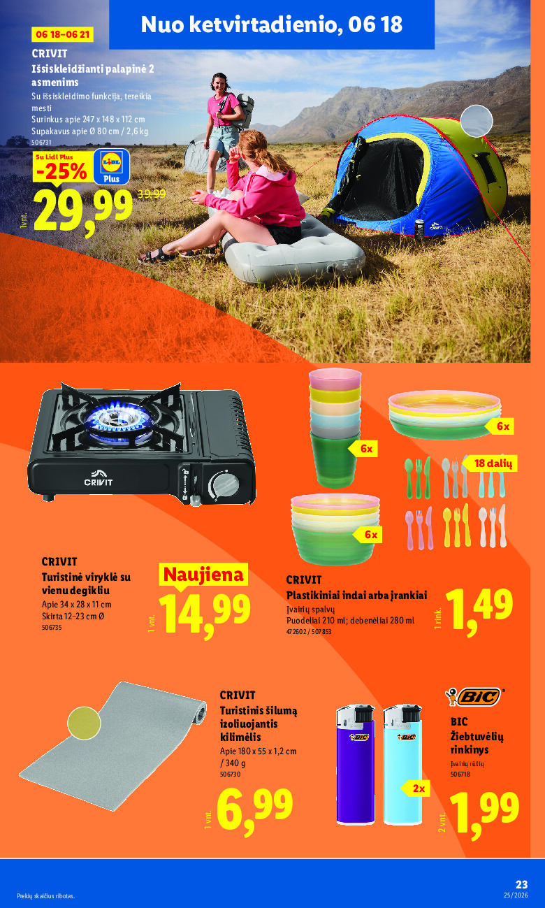 lidl - NE MAISTO PREKIŲ PASIŪLYMAI (2026-06-15 - 2026-06-21) - page: 23
