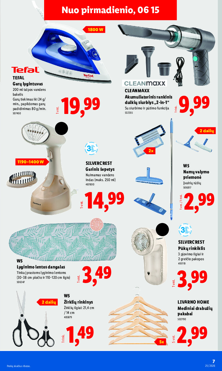 lidl - NE MAISTO PREKIŲ PASIŪLYMAI (2026-06-15 - 2026-06-21) - page: 7