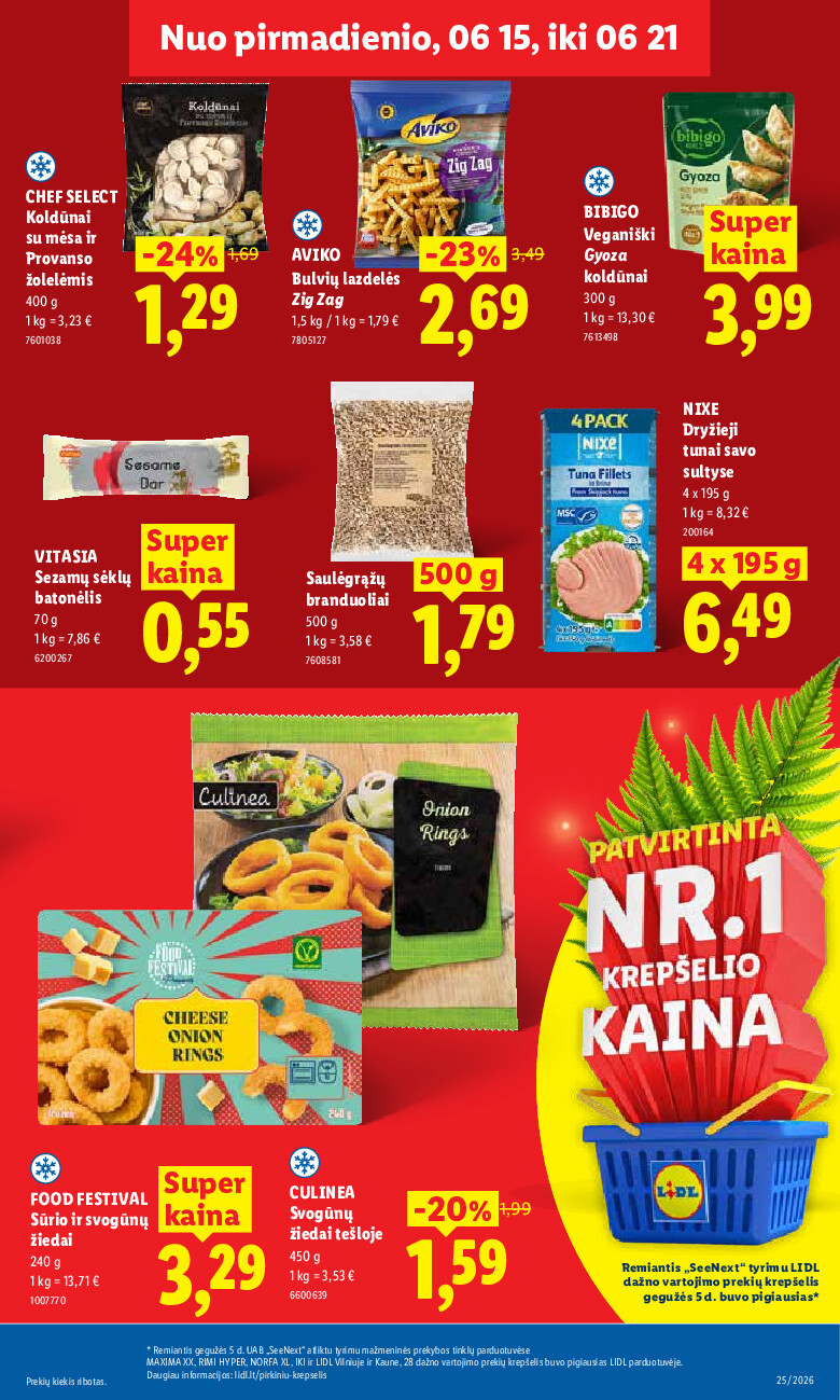 lidl - MAISTO PREKIŲ PASIŪLYMAI (2026-06-15 - 2026-06-21) - page: 15