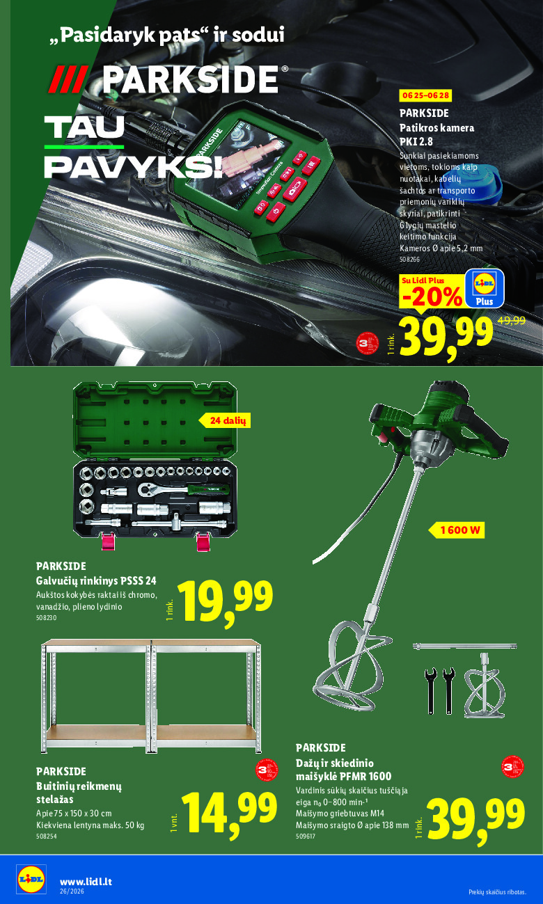 lidl - NE MAISTO PREKIŲ PASIŪLYMAI (2026-06-22 - 2026-06-28) - page: 14