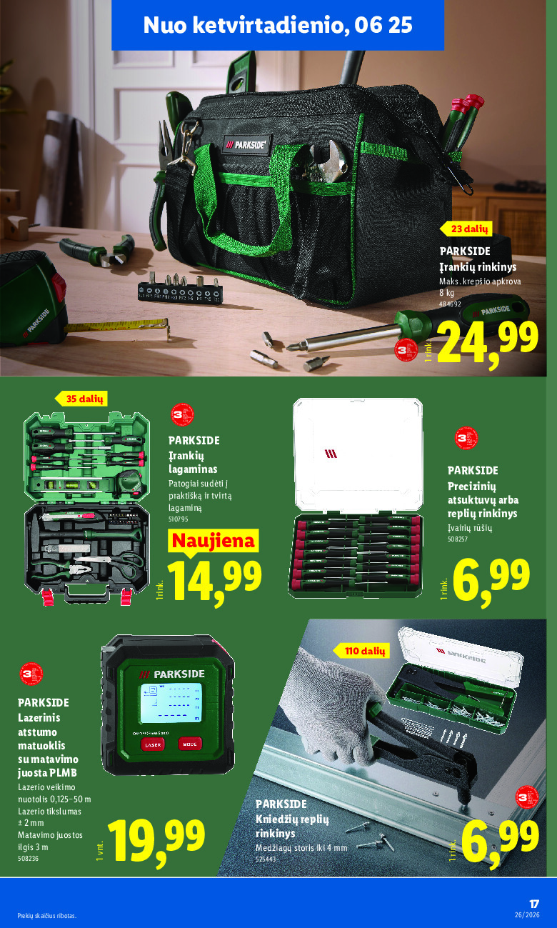 lidl - NE MAISTO PREKIŲ PASIŪLYMAI (2026-06-22 - 2026-06-28) - page: 17
