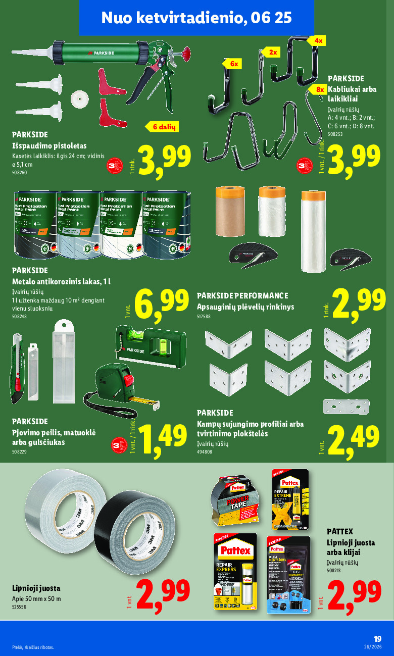 lidl - NE MAISTO PREKIŲ PASIŪLYMAI (2026-06-22 - 2026-06-28) - page: 19