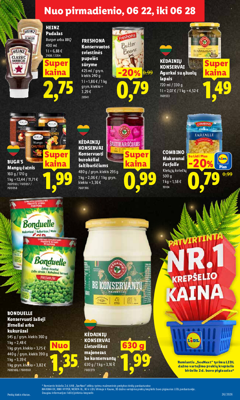 lidl - MAISTO PREKIŲ PASIŪLYMAI (2026-06-22 - 2026-06-28) - page: 13