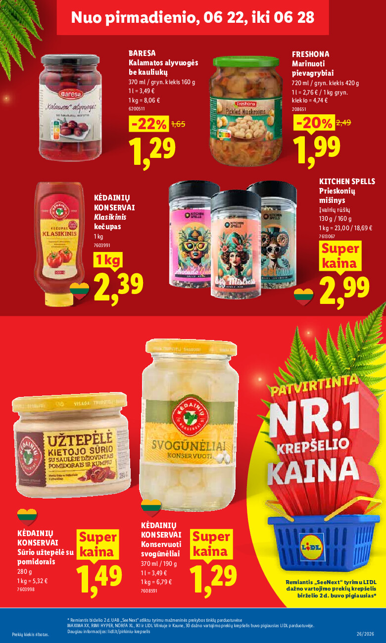 lidl - MAISTO PREKIŲ PASIŪLYMAI (2026-06-22 - 2026-06-28) - page: 21