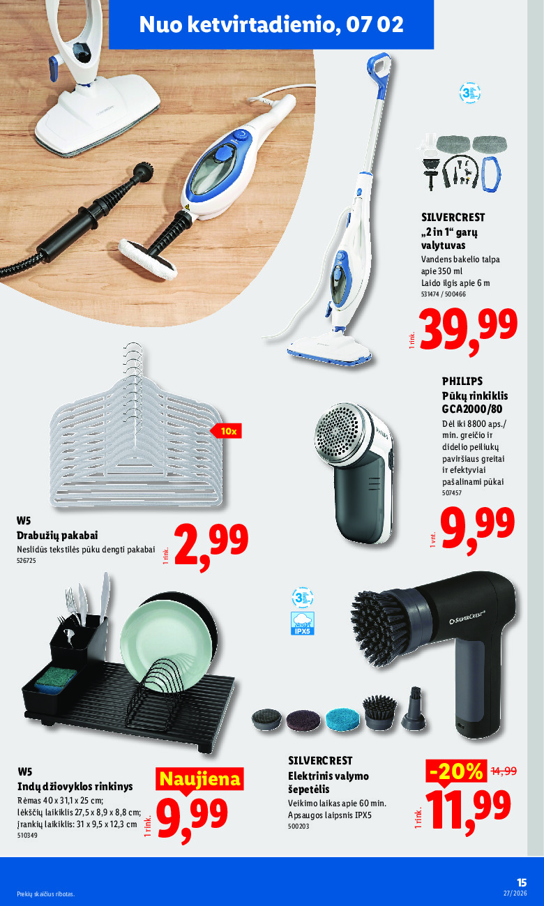 lidl - NE MAISTO PREKIŲ PASIŪLYMAI (2026-06-29 - 2026-07-05) - page: 15