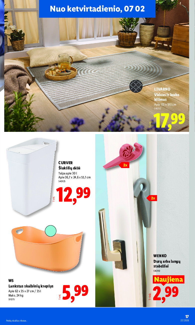lidl - NE MAISTO PREKIŲ PASIŪLYMAI (2026-06-29 - 2026-07-05) - page: 17