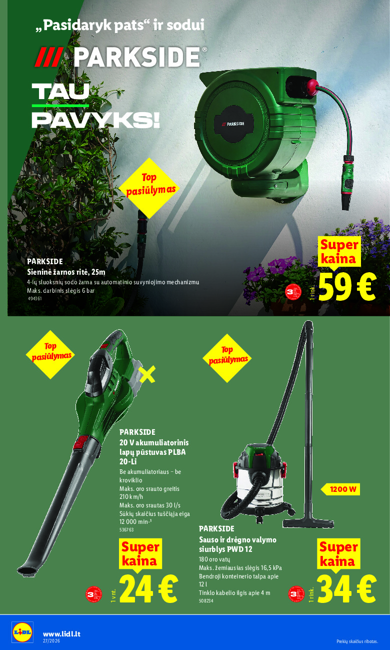 lidl - NE MAISTO PREKIŲ PASIŪLYMAI (2026-06-29 - 2026-07-05) - page: 4
