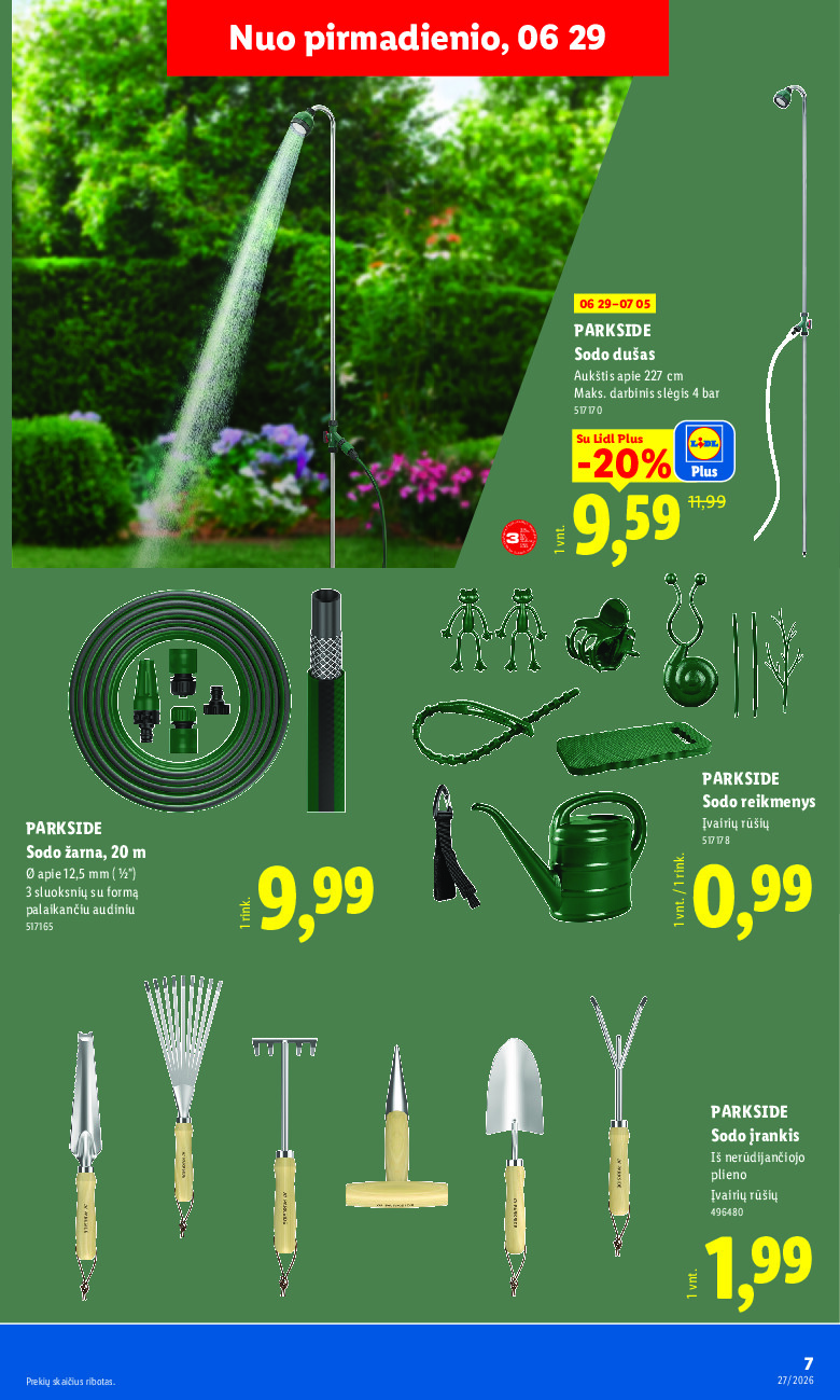 lidl - NE MAISTO PREKIŲ PASIŪLYMAI (2026-06-29 - 2026-07-05) - page: 7