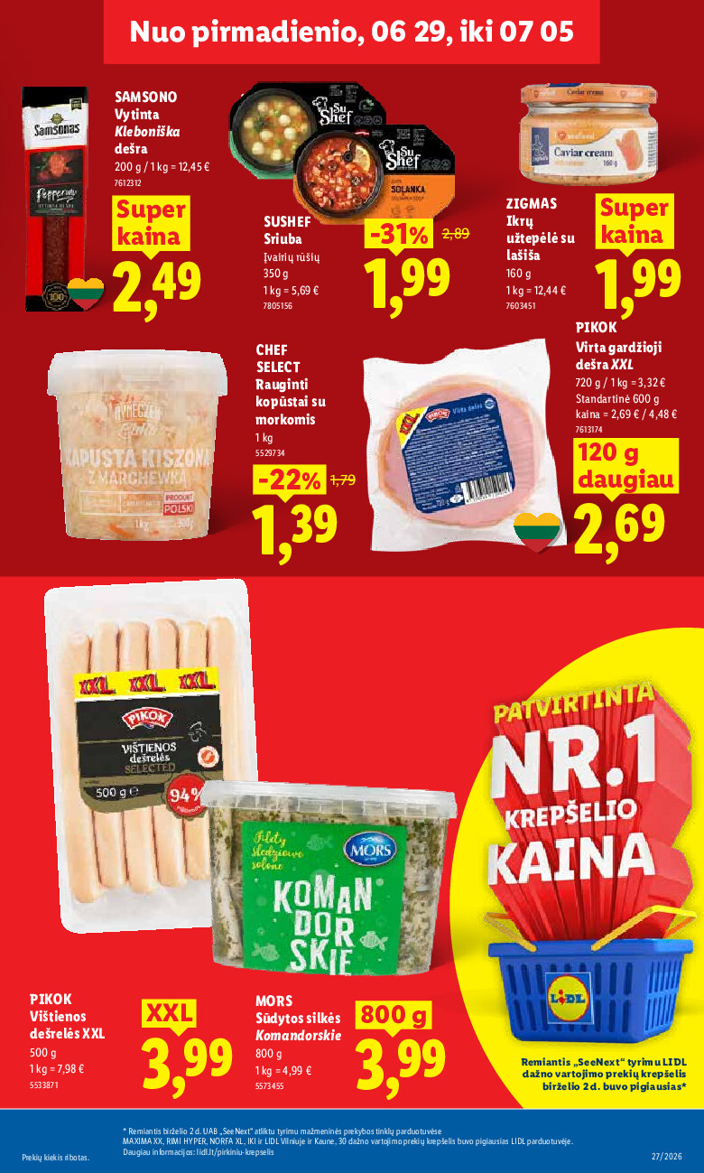 lidl - MAISTO PREKIŲ PASIŪLYMAI (2026-06-29 - 2026-07-05) - page: 11