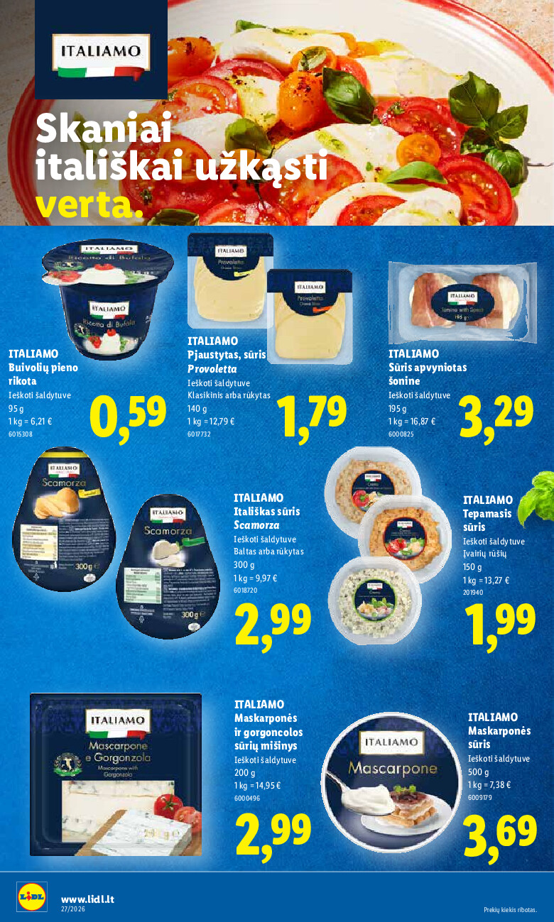 lidl - MAISTO PREKIŲ PASIŪLYMAI (2026-06-29 - 2026-07-05) - page: 12