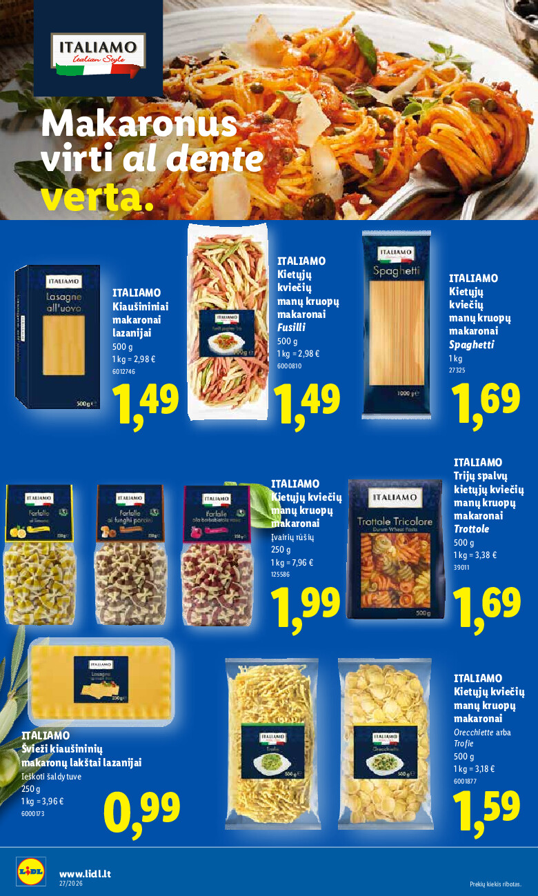 lidl - MAISTO PREKIŲ PASIŪLYMAI (2026-06-29 - 2026-07-05) - page: 14