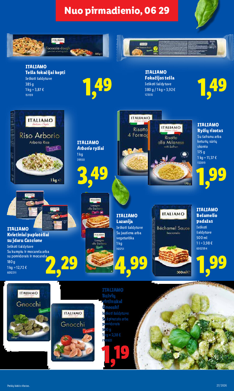 lidl - MAISTO PREKIŲ PASIŪLYMAI (2026-06-29 - 2026-07-05) - page: 15