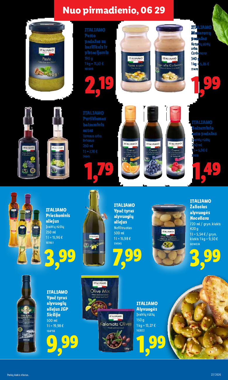 lidl - MAISTO PREKIŲ PASIŪLYMAI (2026-06-29 - 2026-07-05) - page: 17