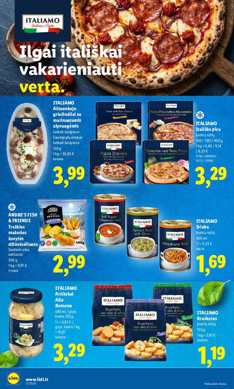 lidl - MAISTO PREKIŲ PASIŪLYMAI (2026-06-29 - 2026-07-05) - page: 18
