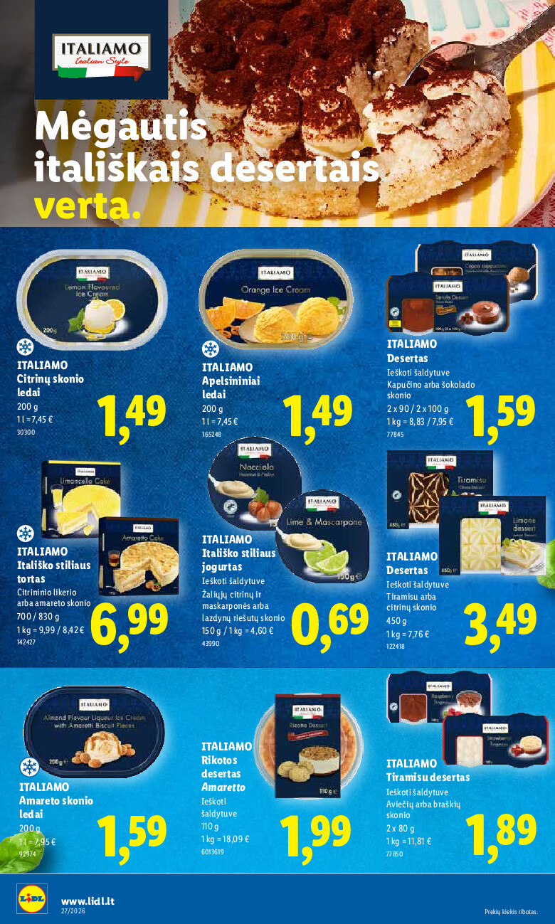 lidl - MAISTO PREKIŲ PASIŪLYMAI (2026-06-29 - 2026-07-05) - page: 20