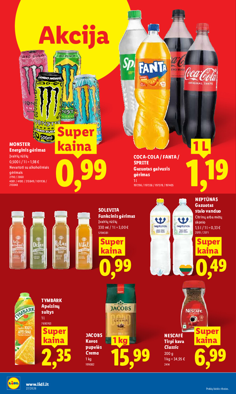 lidl - MAISTO PREKIŲ PASIŪLYMAI (2026-06-29 - 2026-07-05) - page: 26