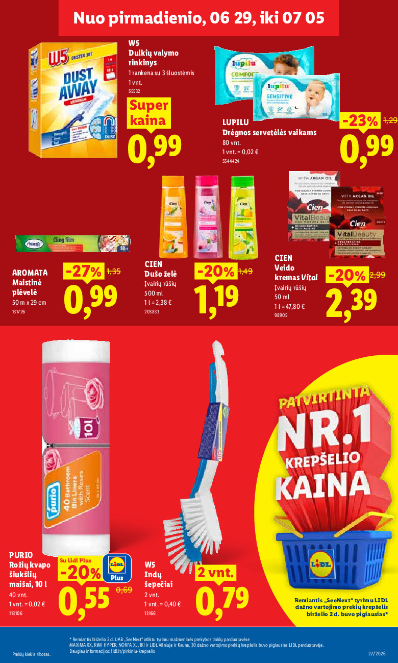 lidl - MAISTO PREKIŲ PASIŪLYMAI (2026-06-29 - 2026-07-05) - page: 29