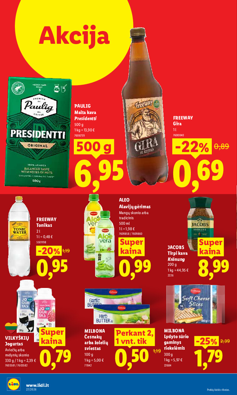 lidl - MAISTO PREKIŲ PASIŪLYMAI (2026-06-29 - 2026-07-05) - page: 32