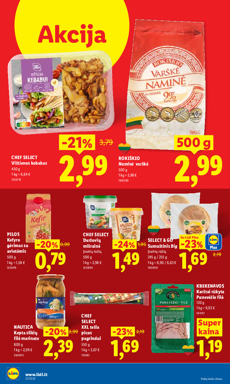 lidl - MAISTO PREKIŲ PASIŪLYMAI (2026-06-29 - 2026-07-05) - page: 34