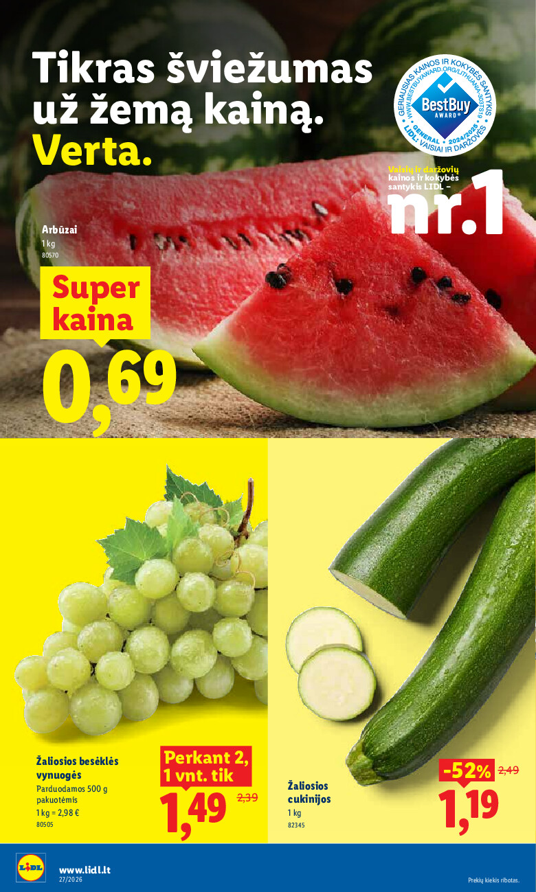 lidl - MAISTO PREKIŲ PASIŪLYMAI (2026-06-29 - 2026-07-05) - page: 38