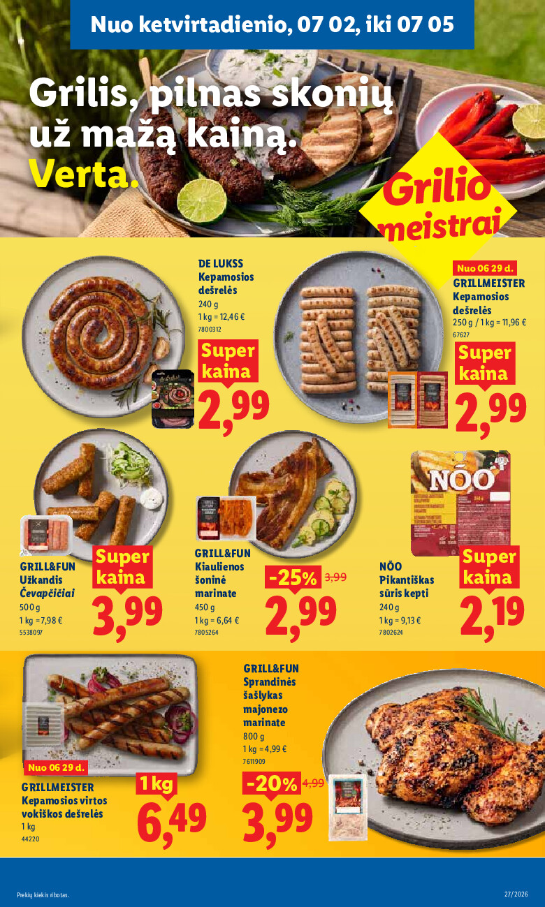 lidl - MAISTO PREKIŲ PASIŪLYMAI (2026-06-29 - 2026-07-05) - page: 41