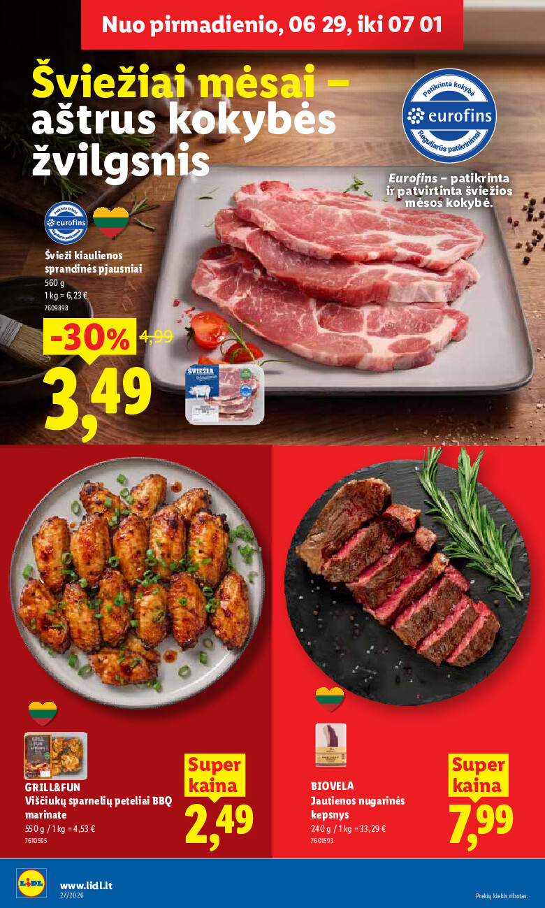 lidl - MAISTO PREKIŲ PASIŪLYMAI (2026-06-29 - 2026-07-05) - page: 10