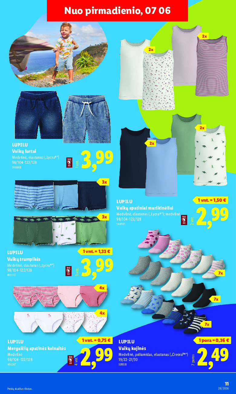 lidl - NE MAISTO PREKIŲ PASIŪLYMAI (2026-07-06 - 2026-07-12) - page: 11
