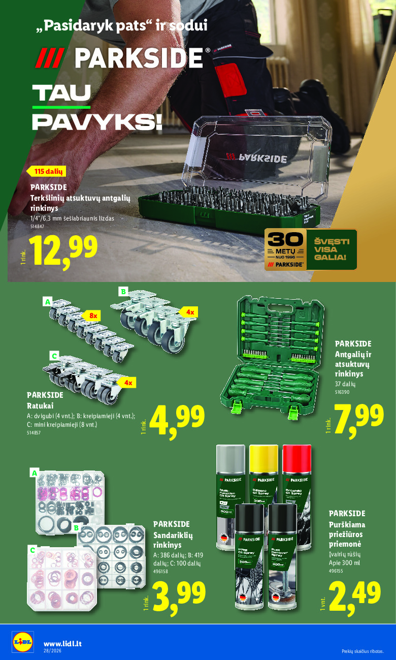 lidl - NE MAISTO PREKIŲ PASIŪLYMAI (2026-07-06 - 2026-07-12) - page: 14