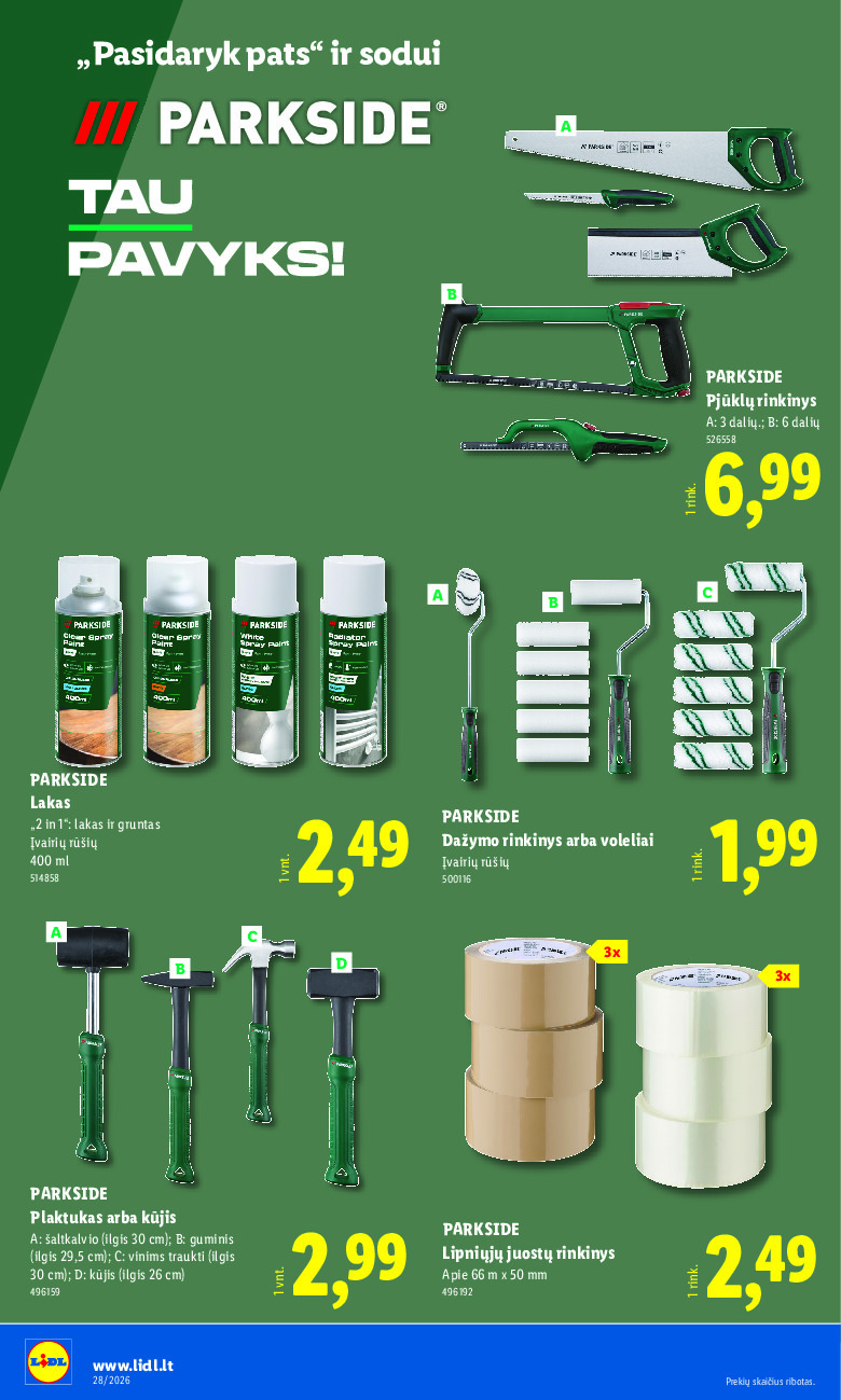 lidl - NE MAISTO PREKIŲ PASIŪLYMAI (2026-07-06 - 2026-07-12) - page: 16