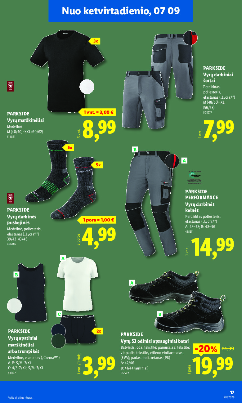 lidl - NE MAISTO PREKIŲ PASIŪLYMAI (2026-07-06 - 2026-07-12) - page: 17