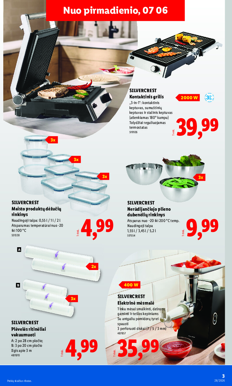 lidl - NE MAISTO PREKIŲ PASIŪLYMAI (2026-07-06 - 2026-07-12) - page: 3