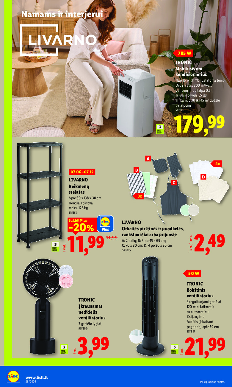 lidl - NE MAISTO PREKIŲ PASIŪLYMAI (2026-07-06 - 2026-07-12) - page: 8