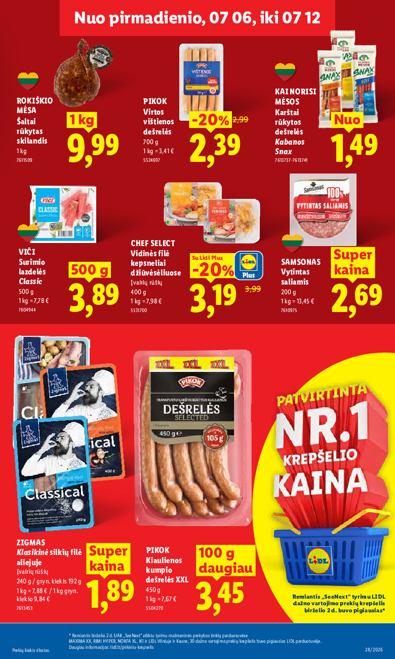 lidl - MAISTO PREKIŲ PASIŪLYMAI (2026-07-06 - 2026-07-12) - page: 11