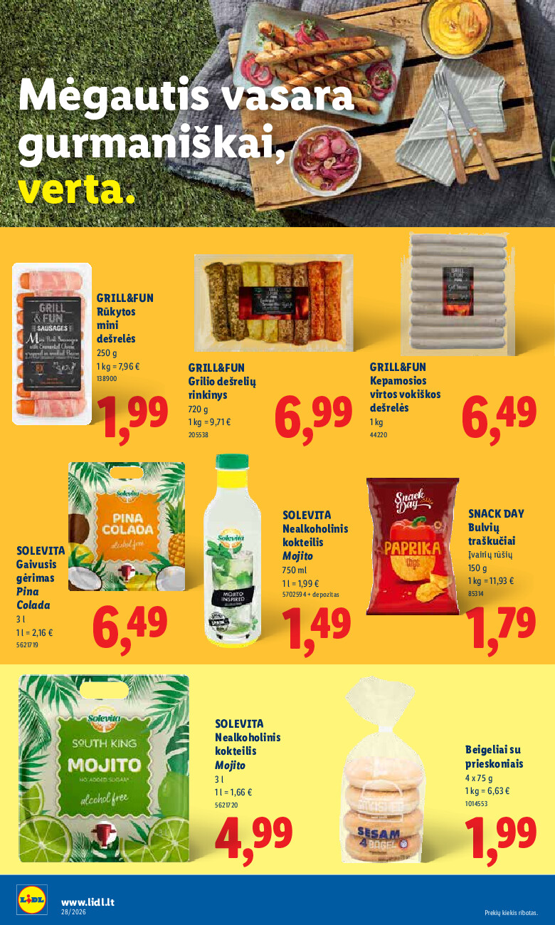 lidl - MAISTO PREKIŲ PASIŪLYMAI (2026-07-06 - 2026-07-12) - page: 14
