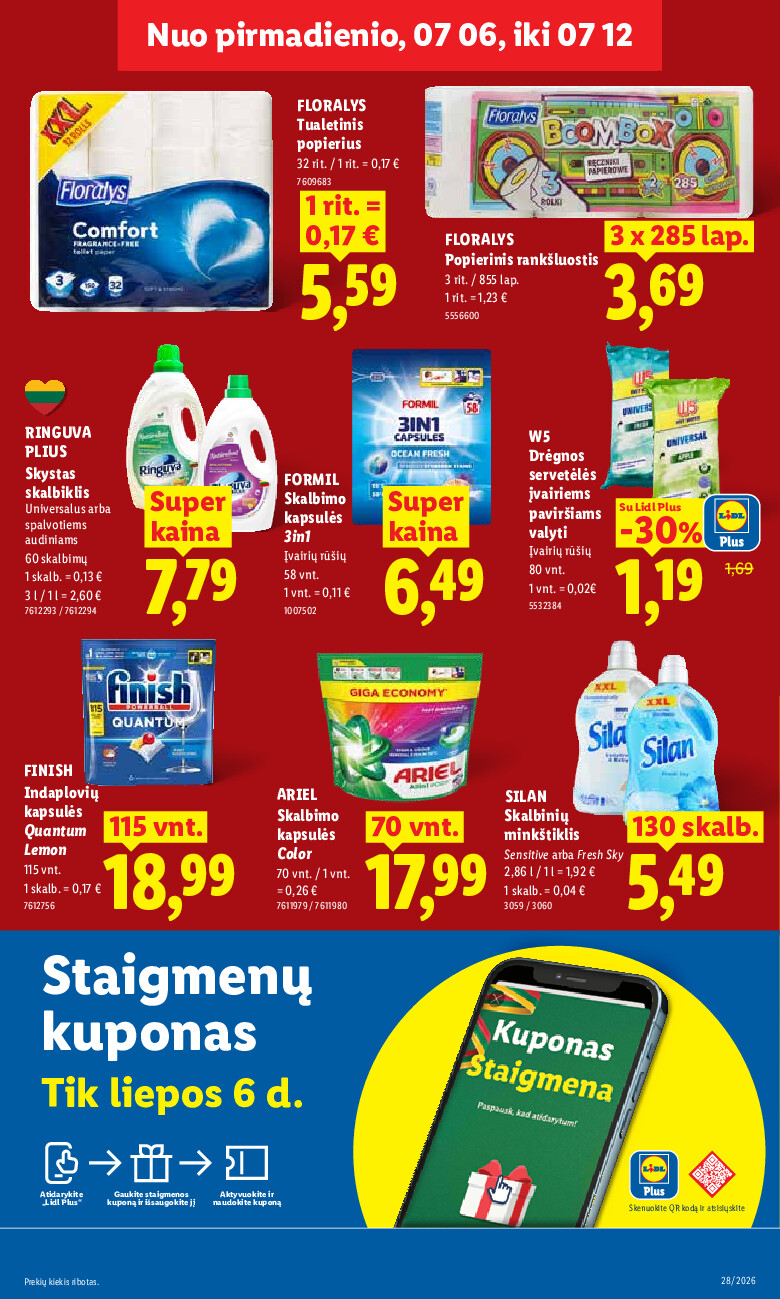 lidl - MAISTO PREKIŲ PASIŪLYMAI (2026-07-06 - 2026-07-12) - page: 19